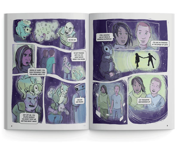 Interior of Dystopia 2153 Episode Three Graphic Novel Book