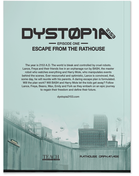 Back cover of Dystopia 2153 Episode 2 Graphic Novel Book