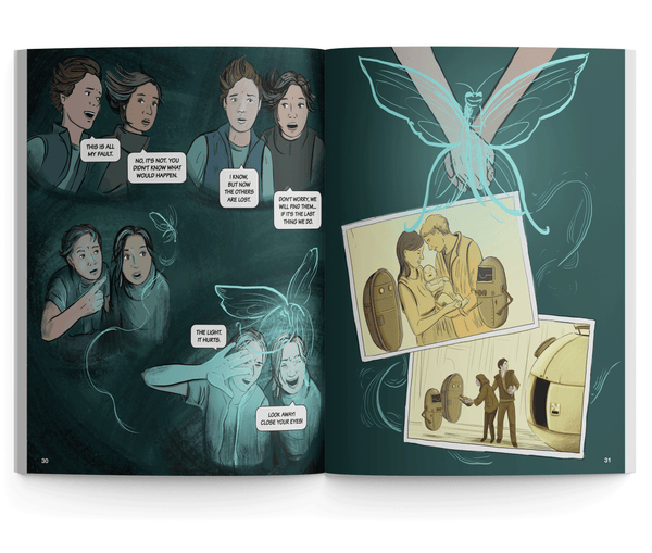 Interior of Dystopia 2153 Episode 1 Graphic Novel Book