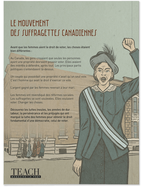 Le mouvement des suffragettes Canadiennes